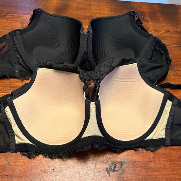 Cacique Black Lace Bra Duo 40DDD - Picture 3 of 7
